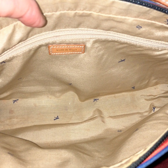 KATE SPADE Host Pick made in Italy vintage Sid Striped Uptown Park Canvas  Bag - Picture 6 of 10